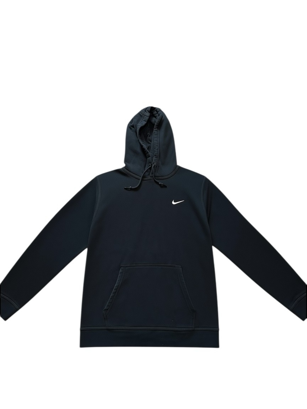 Nike Black Hoodie with White Swoosh Logo